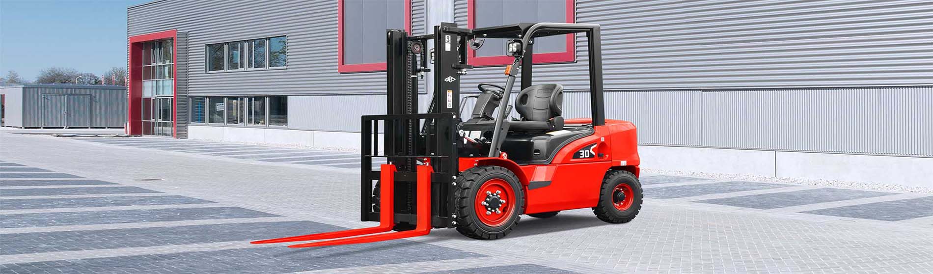 Forklift hire Camberley unloading pallets from a commercial truck